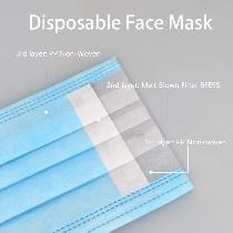 Mavi Elastik Kulaklı Cerrahi Maske 150 Adet